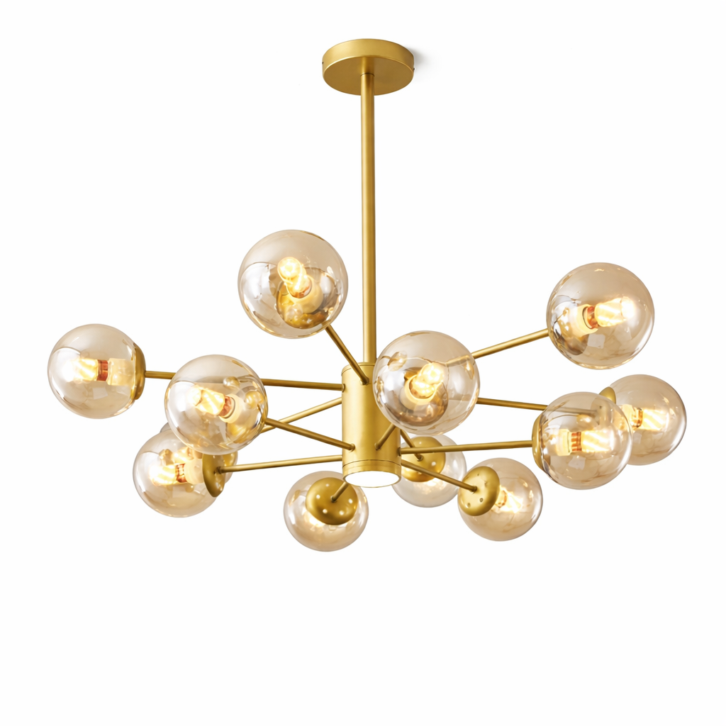 LED Glass Chandelier – Modern Nordic Indoor Lighting