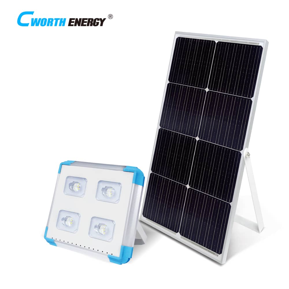 Solar LED Flood Light with Panel – CWORTH Energy