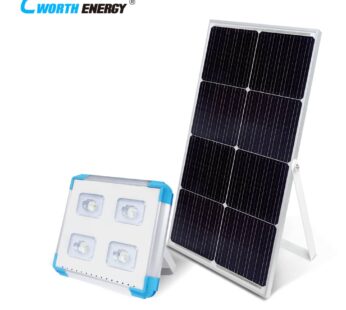 Solar LED Flood Light with Panel – CWORTH Energy